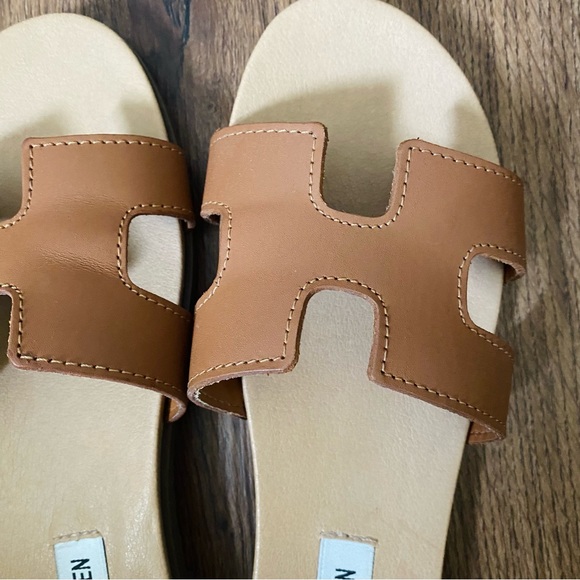 Steve Madden Hadyn Cognac Leather Sandals Womens Size 7.5 - Picture 4 of 9